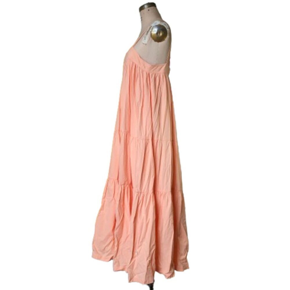 !!! host pick ARAMINTA JAMES Sunset Tiered cotton Dress in Peach L - Picture 5 of 13